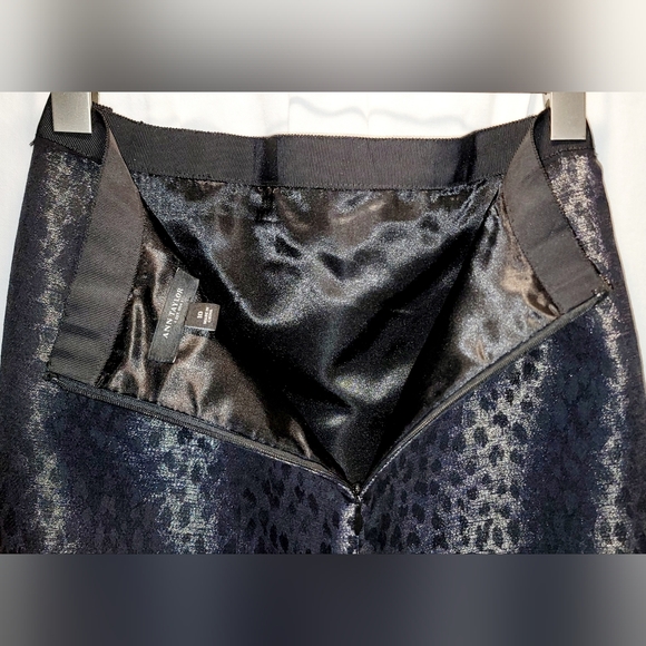 Ann Taylor Metallic Leapard Mini Pencil Skirt - Picture 9 of 14